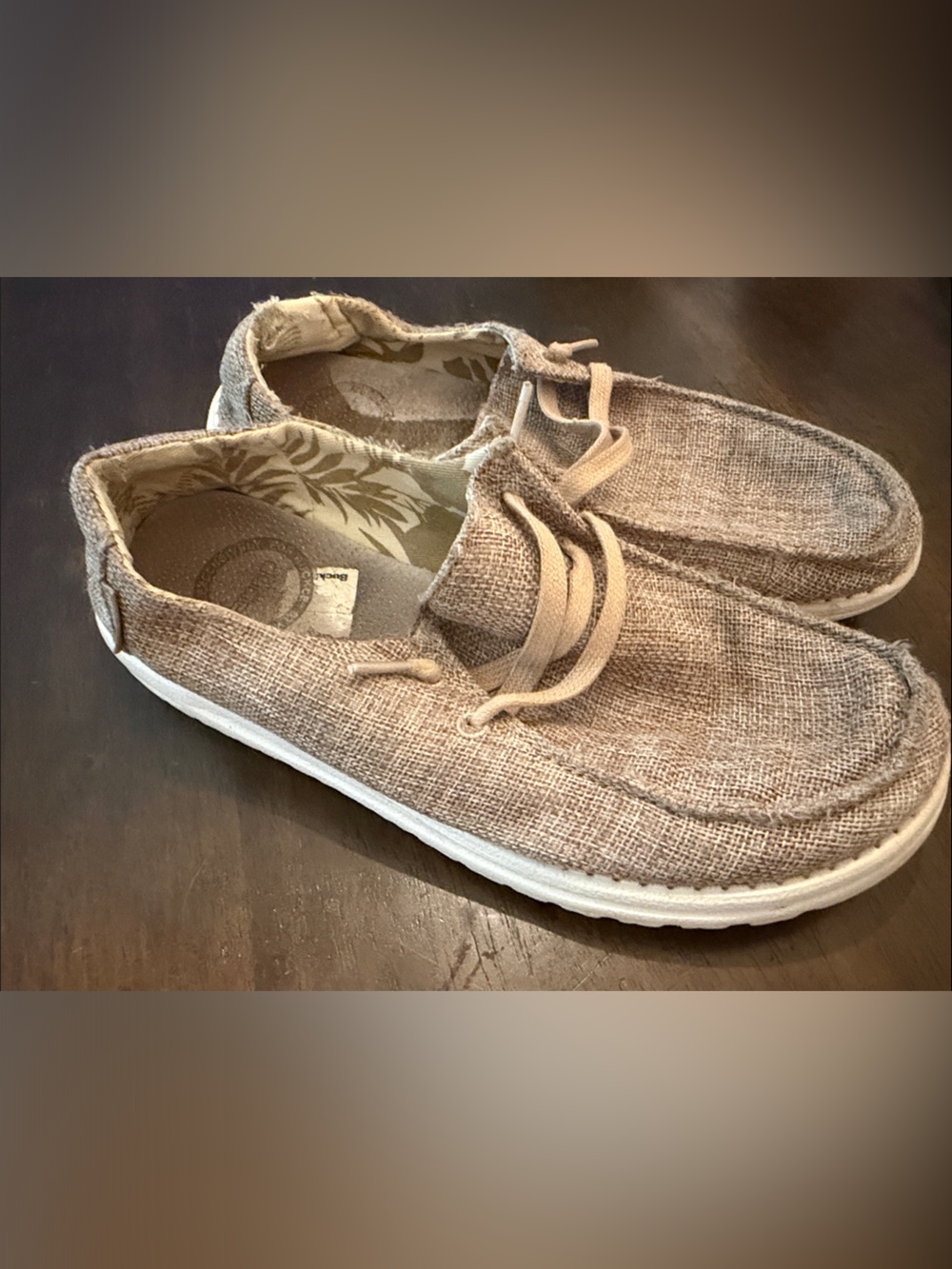 Hey Dude Women's Wendy’s Woven tan size 8